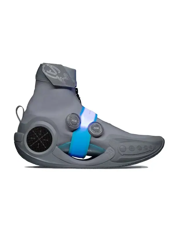 Кроссовки way of wade 9 бесконечность Li-Ning — изображение 3 из 4, серый/серый/голубой