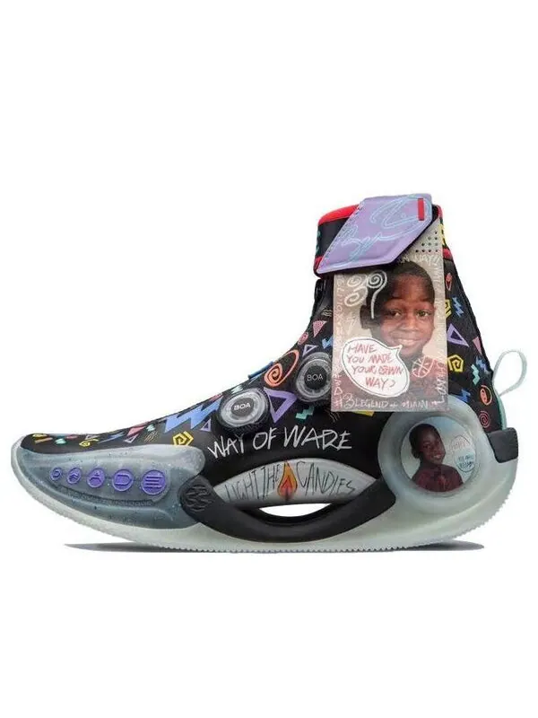 Кроссовки way of wade 9 бесконечность Li-Ning — изображение 1 из 4, черный/мульти