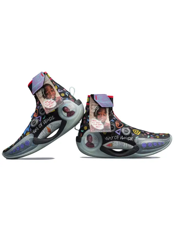 Кроссовки way of wade 9 бесконечность Li-Ning — изображение 3 из 4, черный/мульти