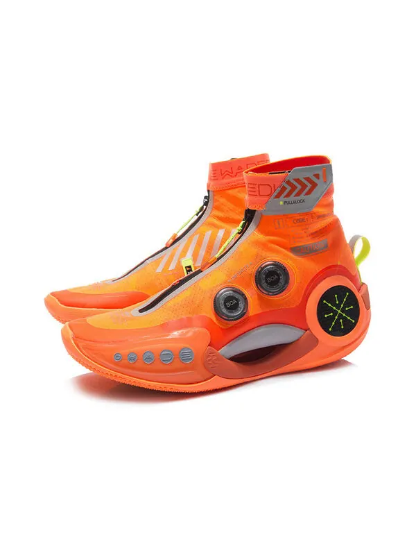 Кроссовки way of wade 9 бесконечность Li-Ning — изображение 3 из 4, оранжевый/черный