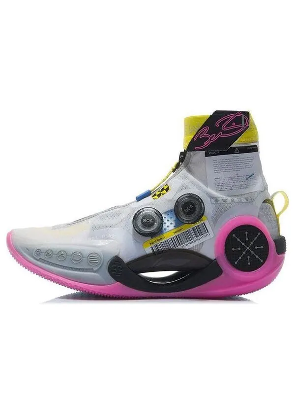 Кроссовки way of wade 9 бесконечность Li-Ning — изображение 1 из 4, белый/желтый