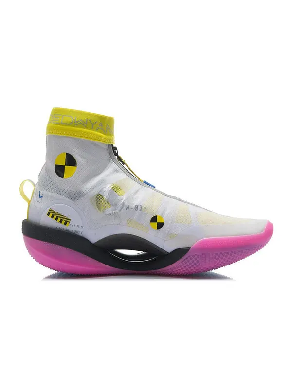 Кроссовки way of wade 9 бесконечность Li-Ning — изображение 2 из 4, белый/желтый