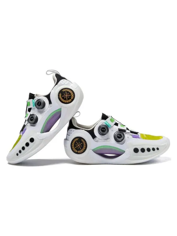 Кроссовки way of wade 9 Li-Ning — изображение 4 из 4, белый/желтый/зеленый