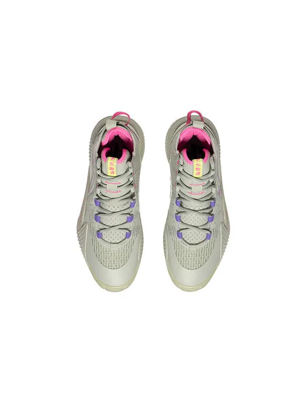 Кроссовки badfive 2 высокие Li-Ning — изображение 4 из 4, серый фиолетовый зеленый