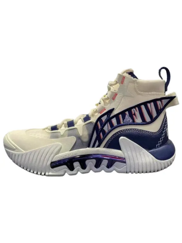 Кроссовки badfive 2 высокие Li-Ning — изображение 2 из 4, белый/синий