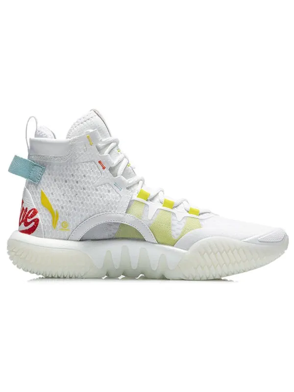 Кроссовки badfive 2 высокие Li-Ning — изображение 2 из 4, белый/желтый