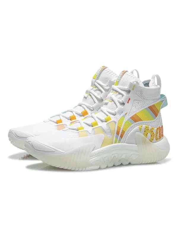 Кроссовки badfive 2 высокие Li-Ning — изображение 3 из 4, белый/желтый