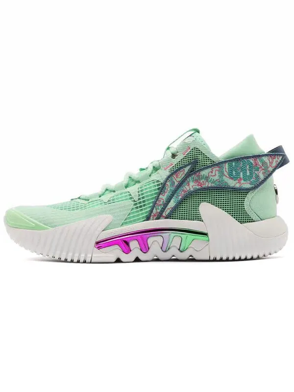 Кроссовки badfive 2 низкие Li-Ning — изображение 2 из 4, зеленый/белый