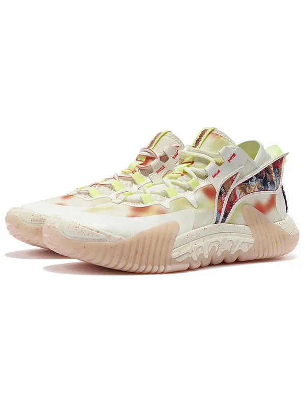 Кроссовки badfive 2 низкие Li-Ning — изображение 2 из 4, белый/желтый