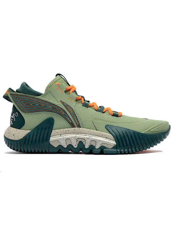 Кроссовки 2 с низкой амортизацией, низкие, Li-Ning — изображение 2 из 4, зеленый/темный зеленый