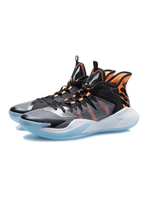 Кроссовки шторм 1 средний Li-Ning — изображение 3 из 4, черный/белый/оранжевый