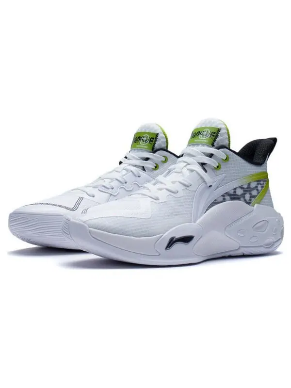 Кроссовки badfive storm 2022 mid Li-Ning — изображение 3 из 4, белый/зеленый