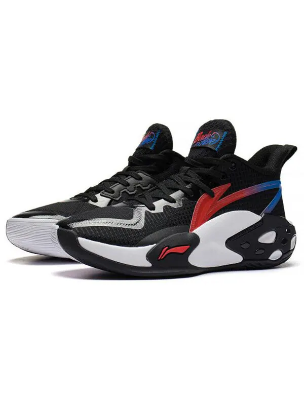 Кроссовки badfive storm 2022 mid Li-Ning — изображение 3 из 4, черный/белый