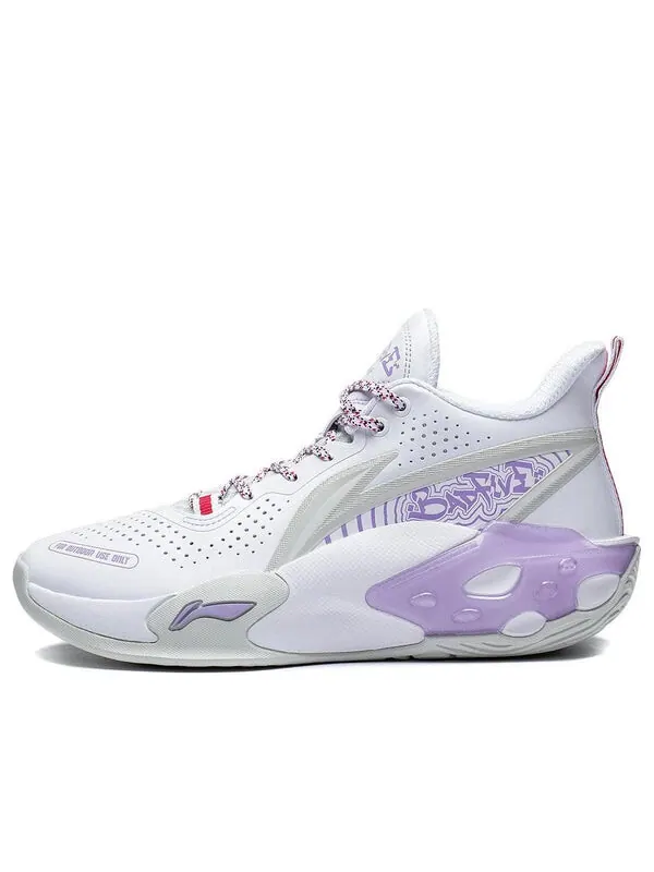Кроссовки badfive v2 mid Li-Ning — изображение 1 из 4, белый/фиолетовый