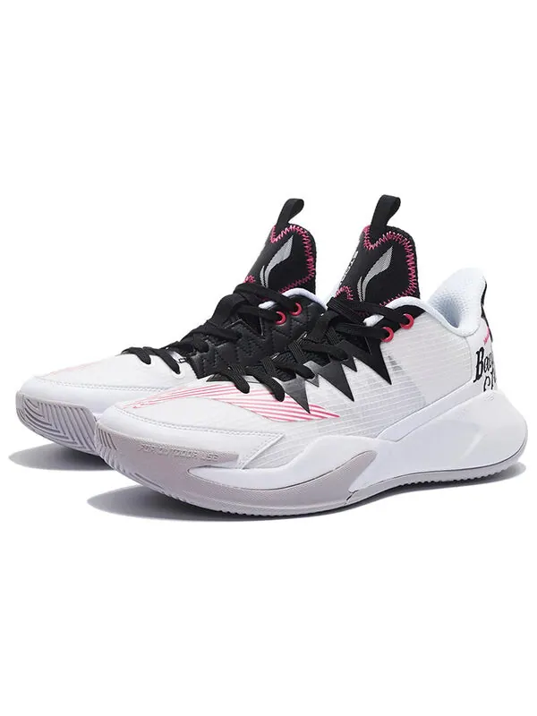 Кроссовки badfive storm low Li-Ning — изображение 3 из 4, белый/черный/розовый