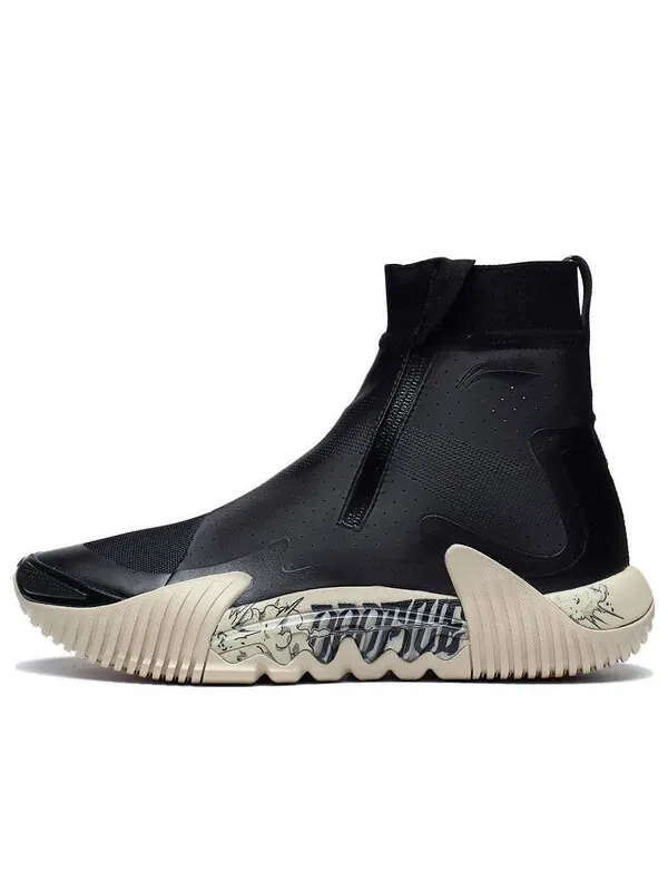 Кроссовки badfive 2 wntr высокие Li-Ning — изображение 1 из 4, черный/бежевый