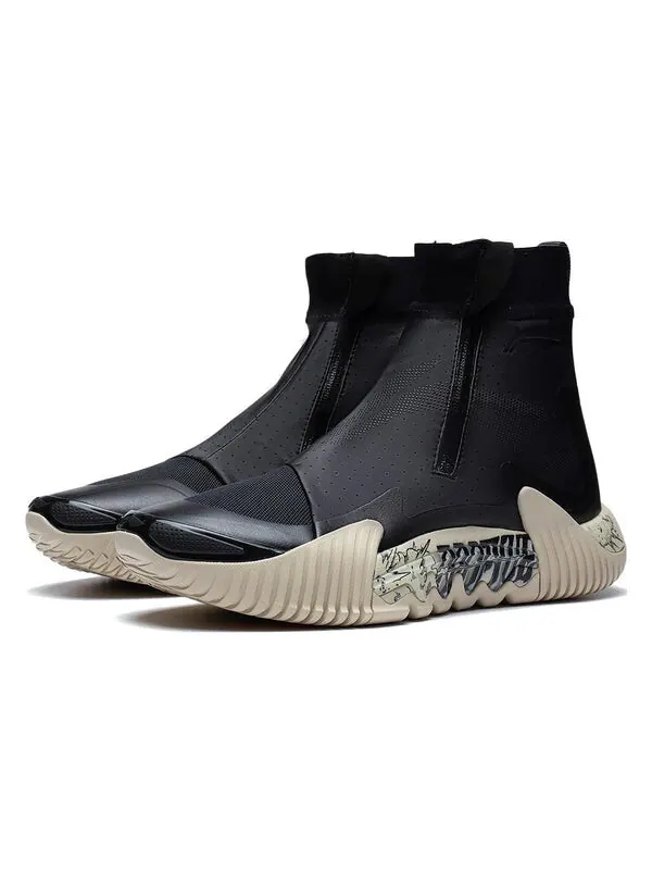 Кроссовки badfive 2 wntr высокие Li-Ning — изображение 3 из 4, черный/бежевый