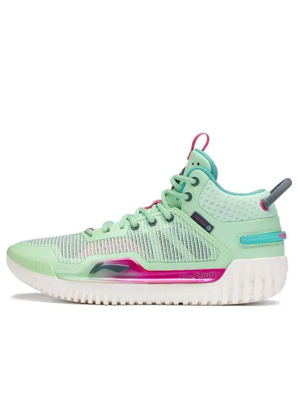 Кроссовки badfive 3 низкие Li-Ning — изображение 1 из 3, зеленый/фиолетовый