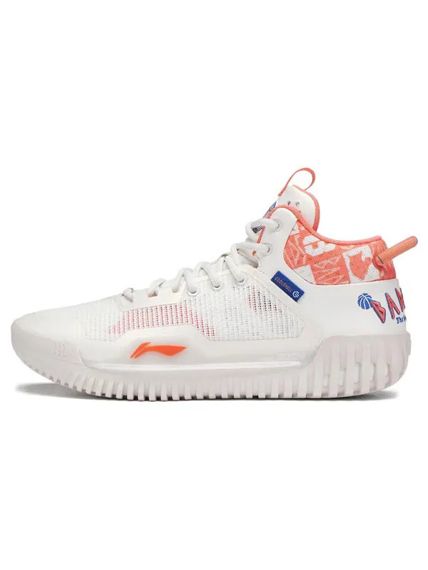Кроссовки badfive 3 низкие Li-Ning — изображение 2 из 4, белый/оранжевый