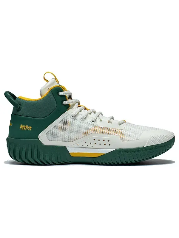Кроссовки badfive 3 низкие Li-Ning — изображение 2 из 4, белый/зеленый/желтый