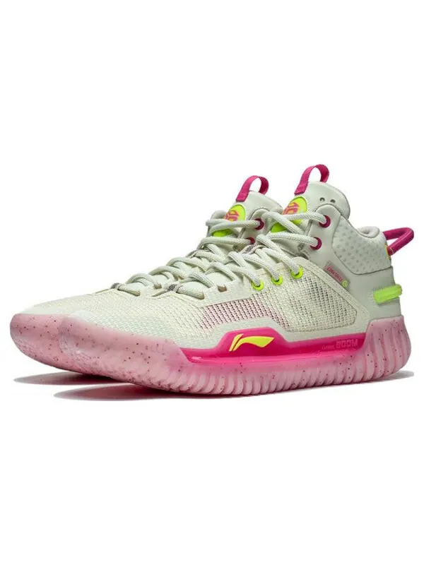 Кроссовки badfive 3 Li-Ning — изображение 3 из 4, белый/розовый/желтый