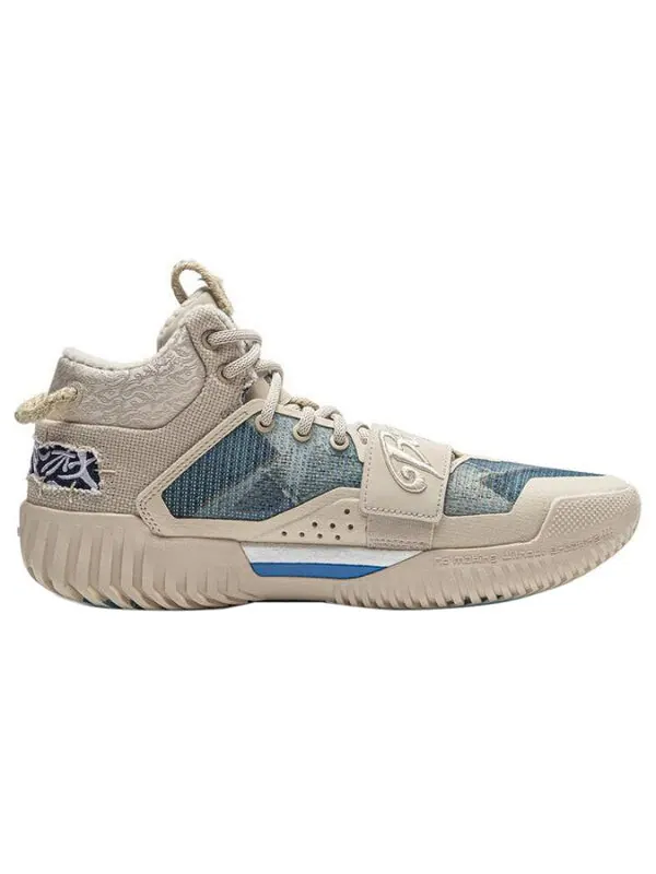 Кроссовки badfive 3 Li-Ning — изображение 2 из 4, серый/бежевый/синий