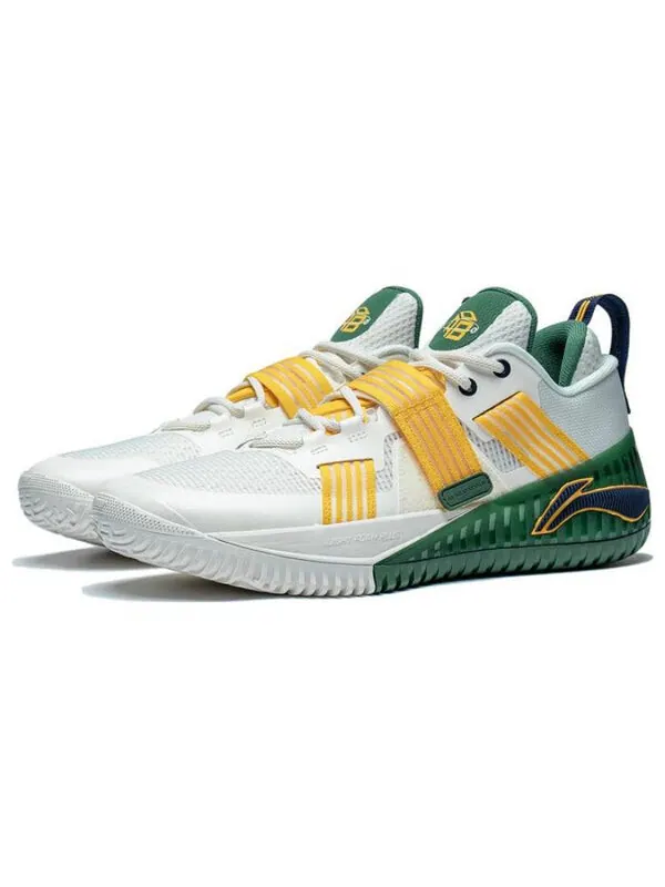 Кроссовки badfive furious 1 Li-Ning — изображение 3 из 4, белый/желтый/зеленый