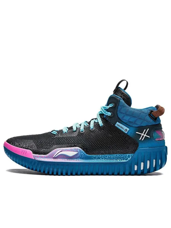 Кроссовки x league of legends badfive 3 mid Li-Ning — изображение 1 из 4, черный/синий/розовый