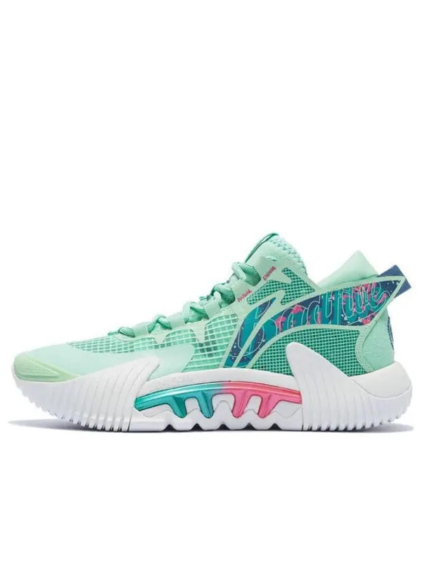 Кроссовки badfive 2 низкие Li-Ning — изображение 1 из 4, зеленый/белый