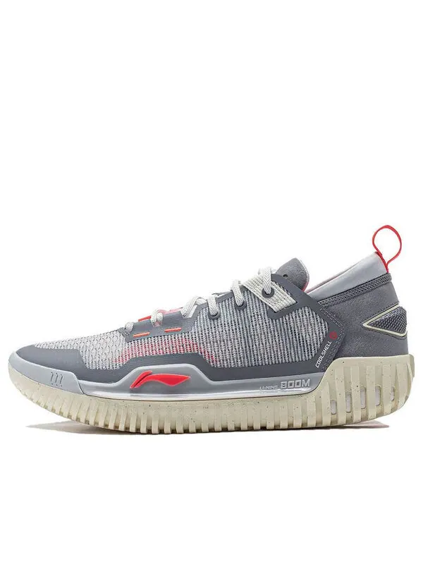 Кроссовки badfive 3 низкие Li-Ning — изображение 1 из 4, серый/оранжевый/бежевый