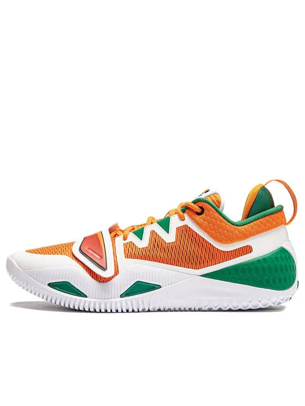 Кроссовки badfive furious 2 Li-Ning — изображение 1 из 4, белый/оранжевый/зеленый