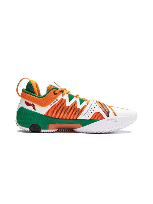 Кроссовки badfive furious 2 Li-Ning — изображение 2 из 4, белый/оранжевый/зеленый
