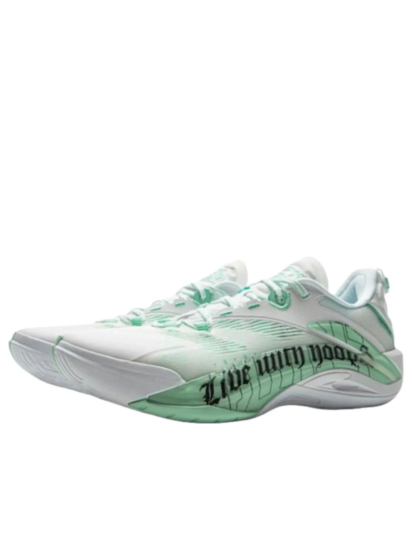Li-Ning BadFive Sniper 1 Super 'White Green' — изображение 2 из 4, белый/зеленый