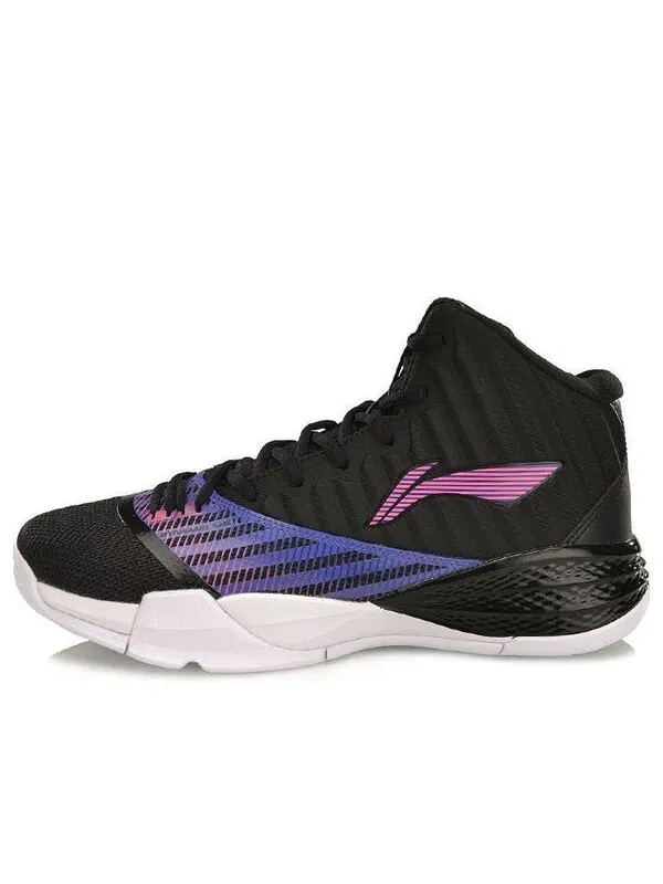 Кроссовки шторм 3 высокие Li-Ning — изображение 1 из 4, черный/фиолетовый