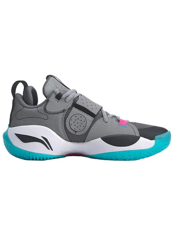 Кроссовки Wade All City 8 Li-Ning — изображение 2 из 4, белый/черный/серый