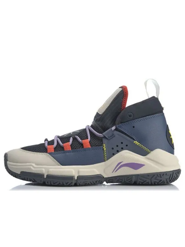 Кроссовки на каждый день 5 средний верх Li-Ning — изображение 1 из 4, черный/синий/серый