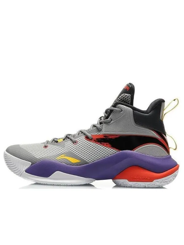 Кроссовки мощность 7 Li-Ning — изображение 1 из 4, серый/фиолетовый