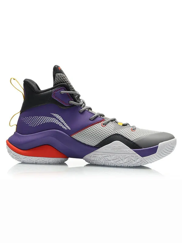 Кроссовки мощность 7 Li-Ning — изображение 2 из 4, серый/фиолетовый