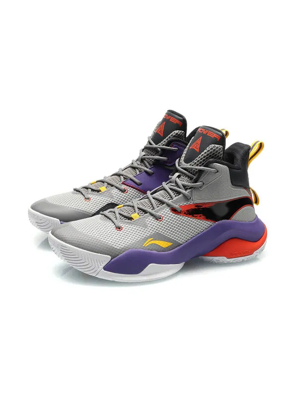 Кроссовки мощность 7 Li-Ning — изображение 3 из 4, серый/фиолетовый