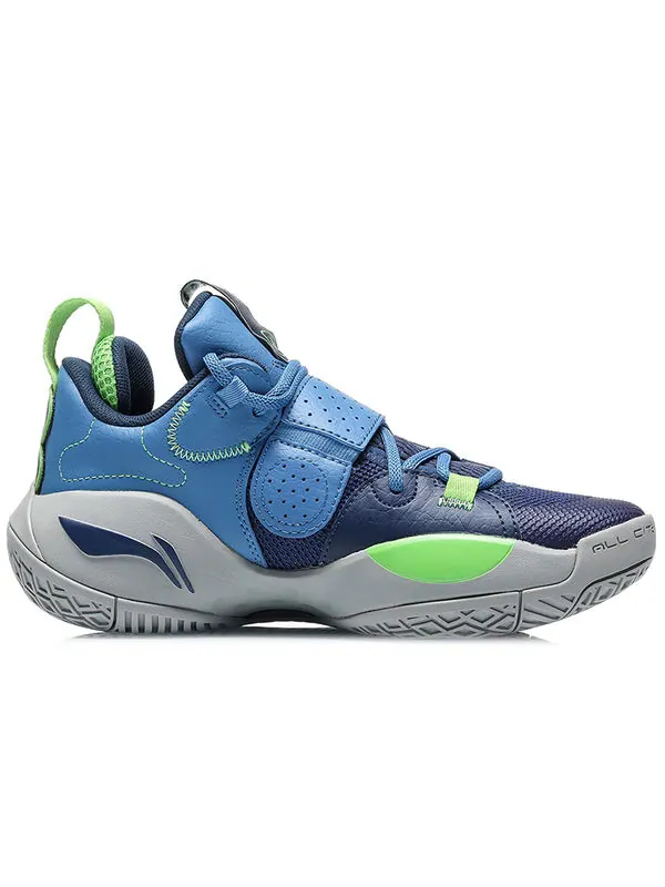 Кроссовки Wade All City 8 Li-Ning — изображение 2 из 4, синий/зеленый
