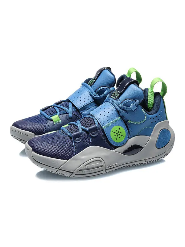 Кроссовки Wade All City 8 Li-Ning — изображение 3 из 4, синий/зеленый