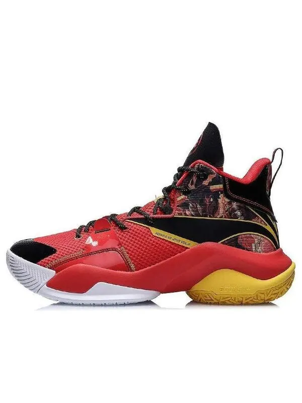Кроссовки power 7 v2 Li-Ning — изображение 1 из 4, красный/желтый/черный