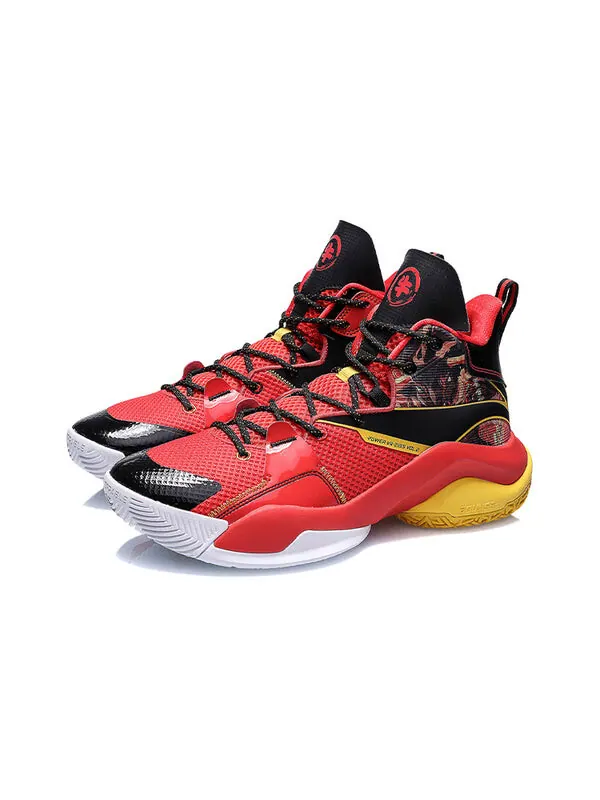 Кроссовки power 7 v2 Li-Ning — изображение 3 из 4, красный/желтый/черный