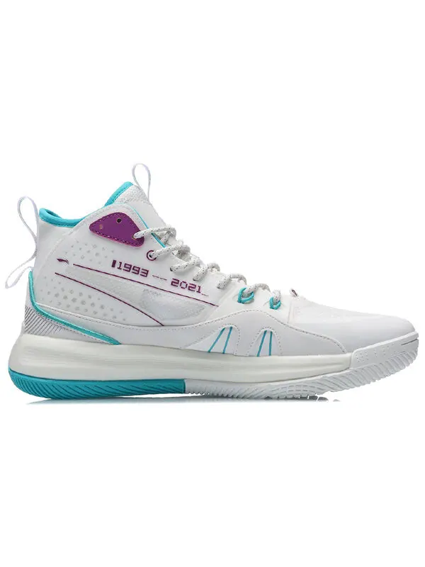Кроссовки 937 Li-Ning — изображение 2 из 4, белый/синий/фиолетовый