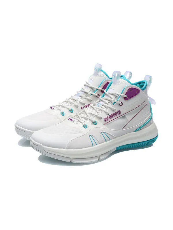 Кроссовки 937 Li-Ning — изображение 3 из 4, белый/синий/фиолетовый