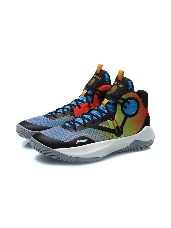 Кроссовки sonic 9 team Li-Ning — изображение 3 из 4, черный/синий/оранжевый