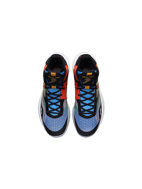 Кроссовки sonic 9 team Li-Ning — изображение 4 из 4, черный/синий/оранжевый