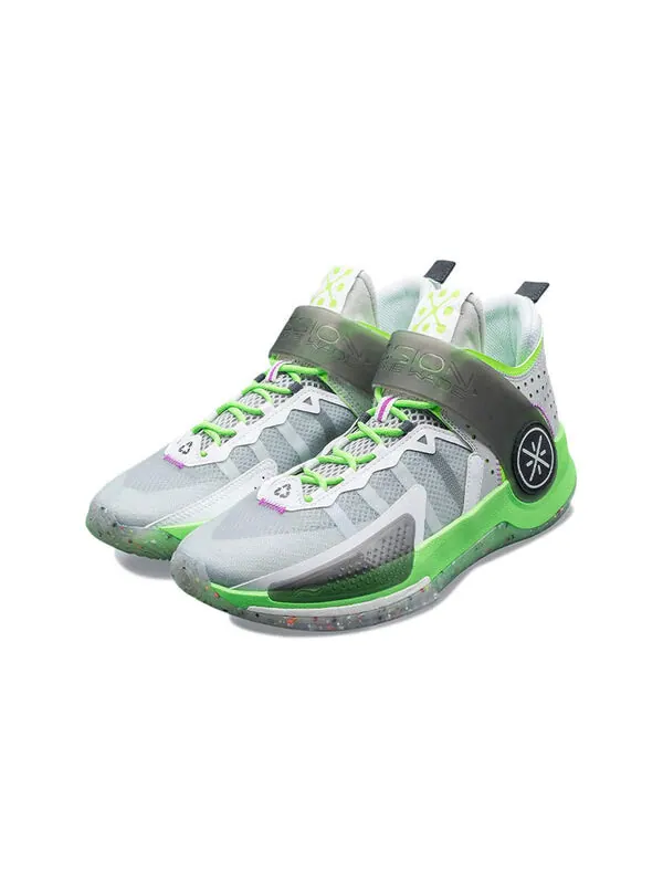 Кроссовки wade fission 7 Li-Ning — изображение 3 из 4, серый/зеленый