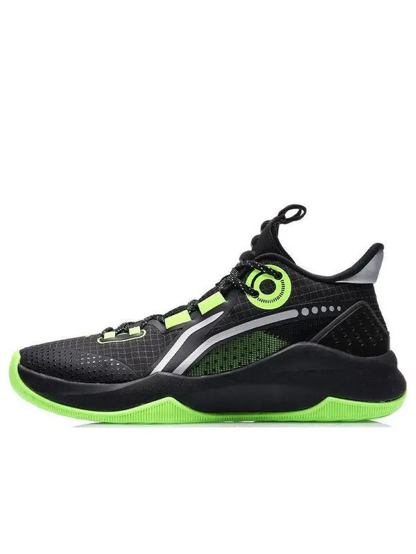 Кроссовки Combat Low Li-Ning — изображение 1 из 4, черный/зеленый
