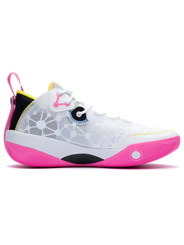 Кроссовки Wade Shadow 3 на корте Li-Ning — изображение 2 из 4, белый/розовый